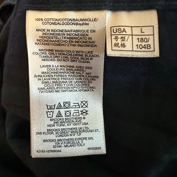 Brooks Brothers Red Fleece Black Watch Tartan Plaid Button Down Shirt, Sz Large - Picture 6 of 6